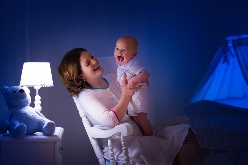 Newborn sleeping all day? Avoid overstimulation at night. Night time is sleepy time, not play time