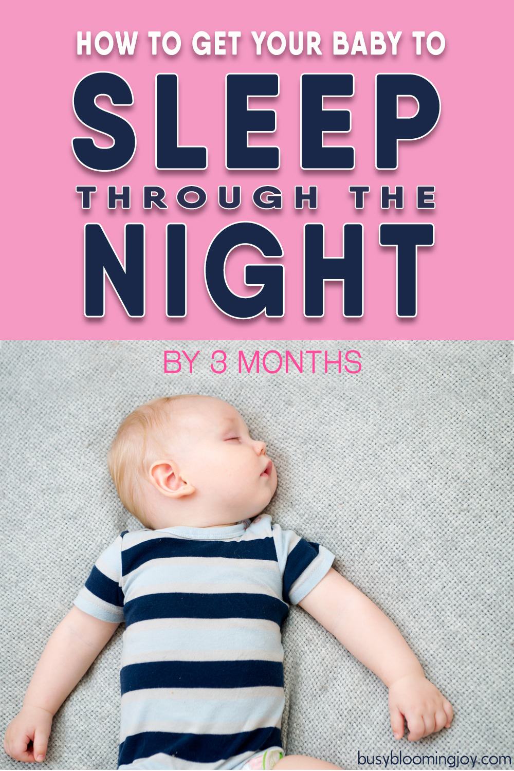 Baby sleep through the night strategies