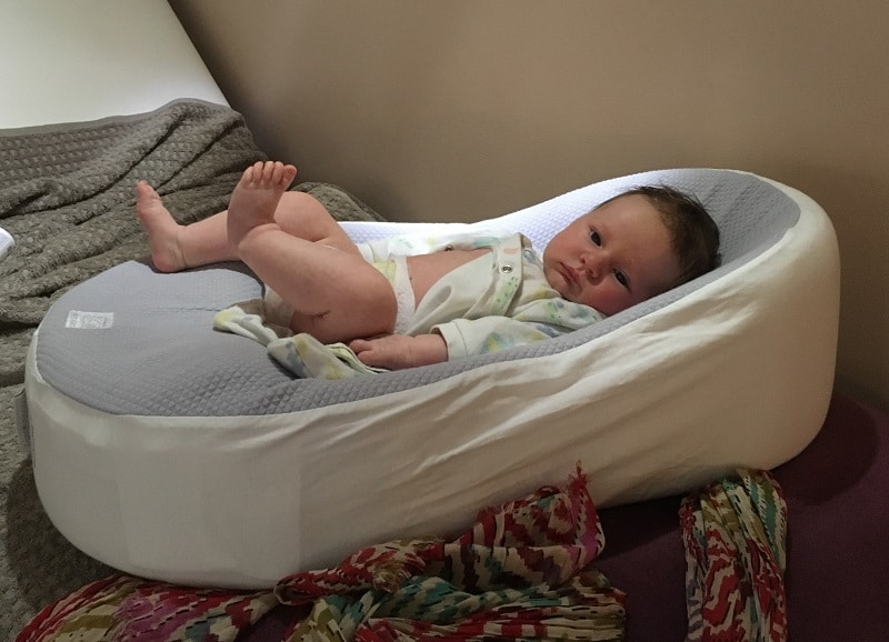 A sleep nest is very comfortable for babies with colic or reflux, when asleep and awake