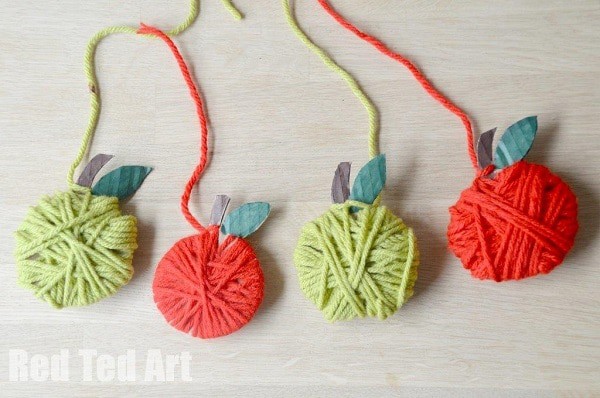 asy-Apple-Garland-Craft-for-Kids
