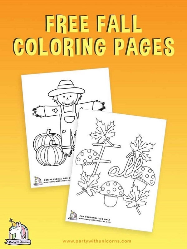 Fall-Coloring-Pages - printable Fall activity for toddlers