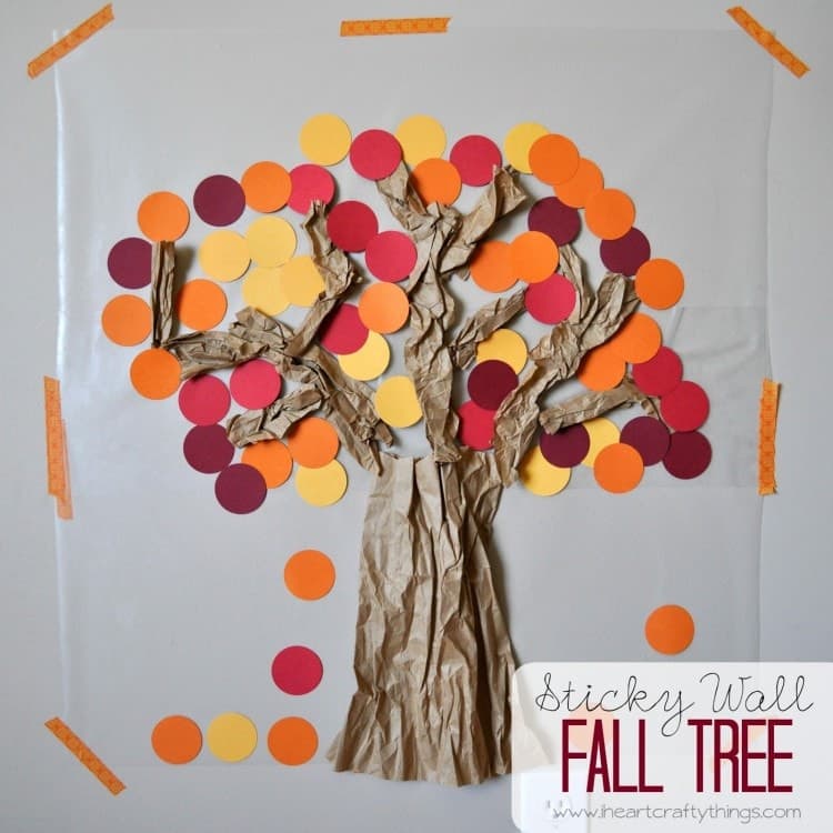Wall tree craft for peuters