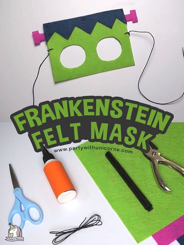 Frankenstein felt masks for toddlers