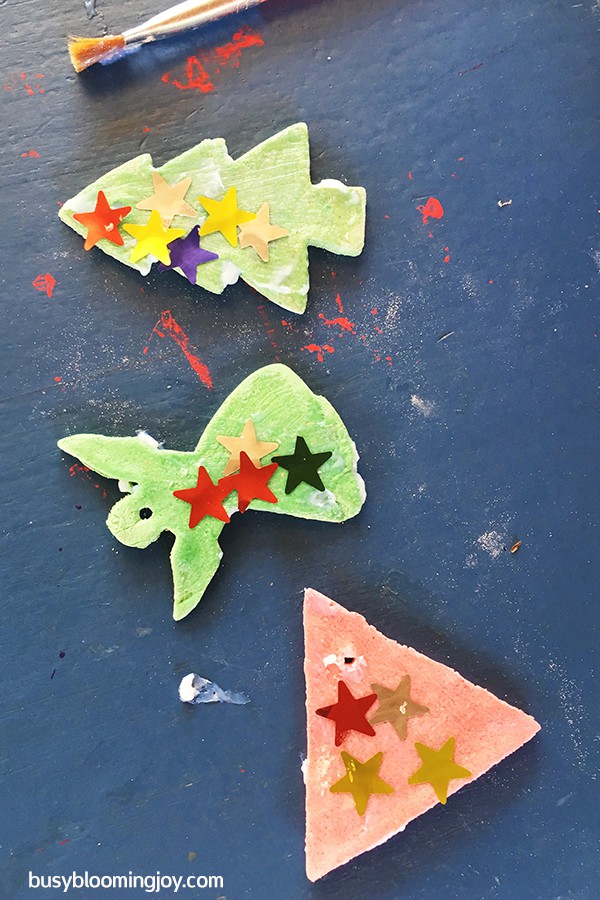 more stars on salt dough Christmas tree ornaments