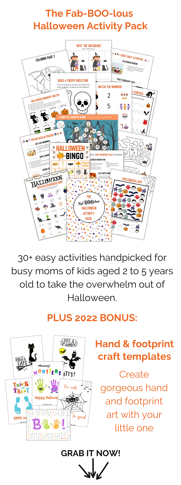 HALLOWEEN ACTIVITY PACK FOR TODDLERS