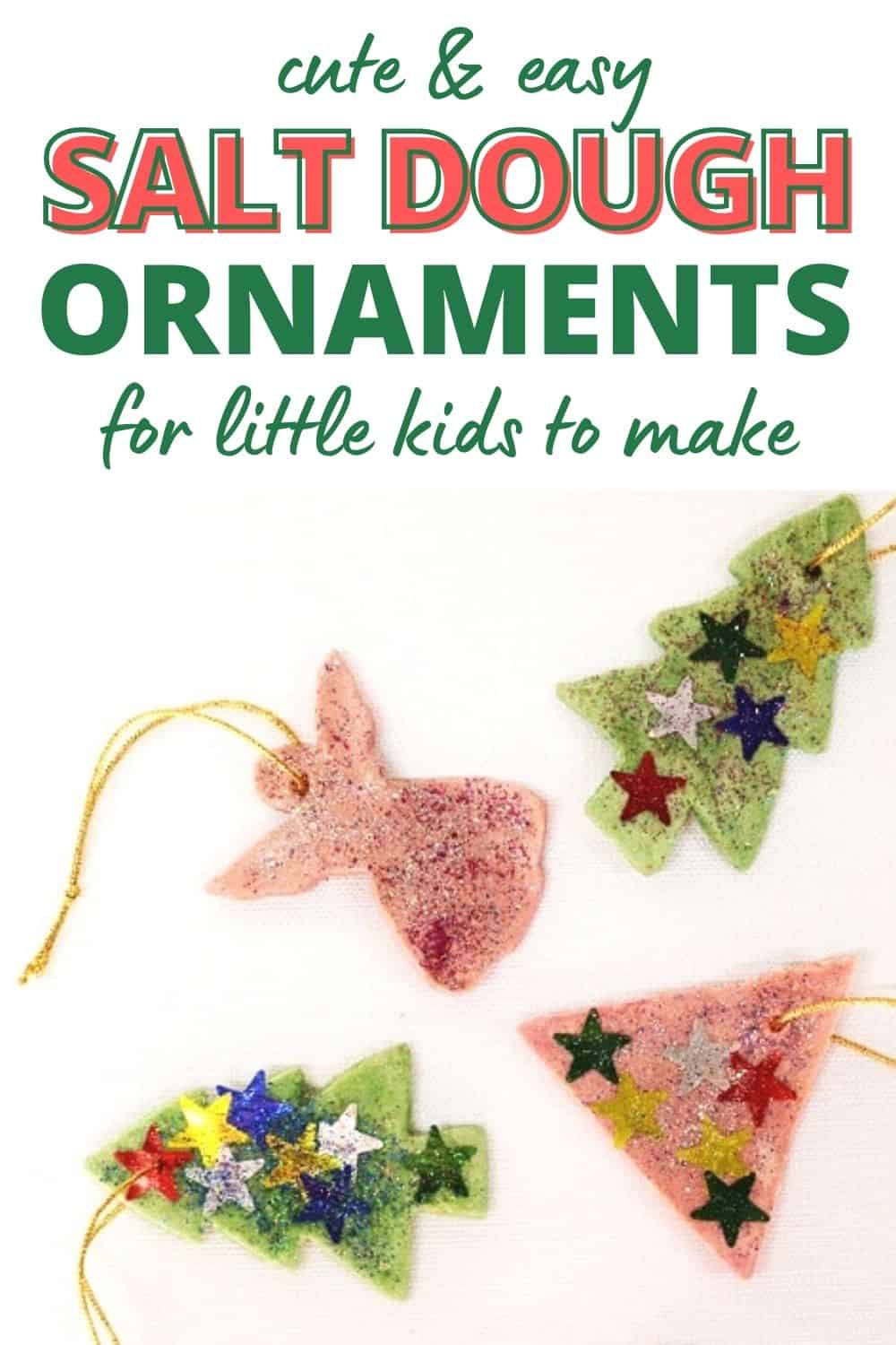 short Salt dough ornaments craft for kids and toddlers