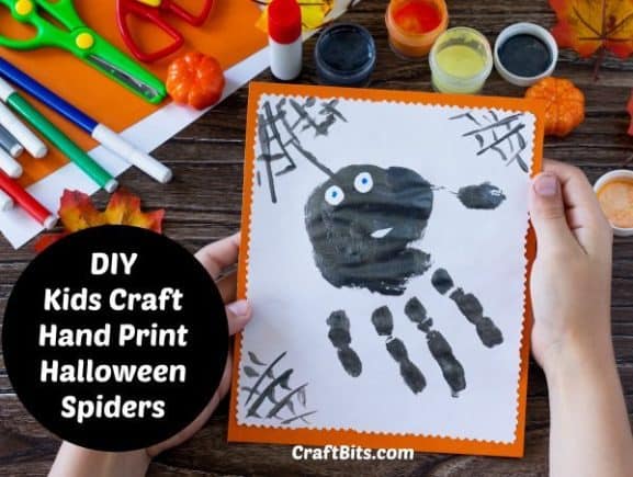 Halloween spider craft for kids