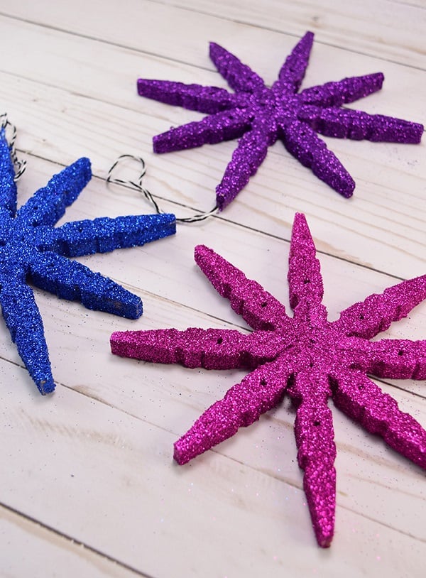 clothespin DIY christmas tree ornaments 