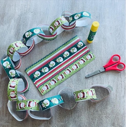 earlyeducationzone Christmas paper chain activity