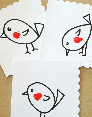 robin breast Christmas crafts for preschoolers