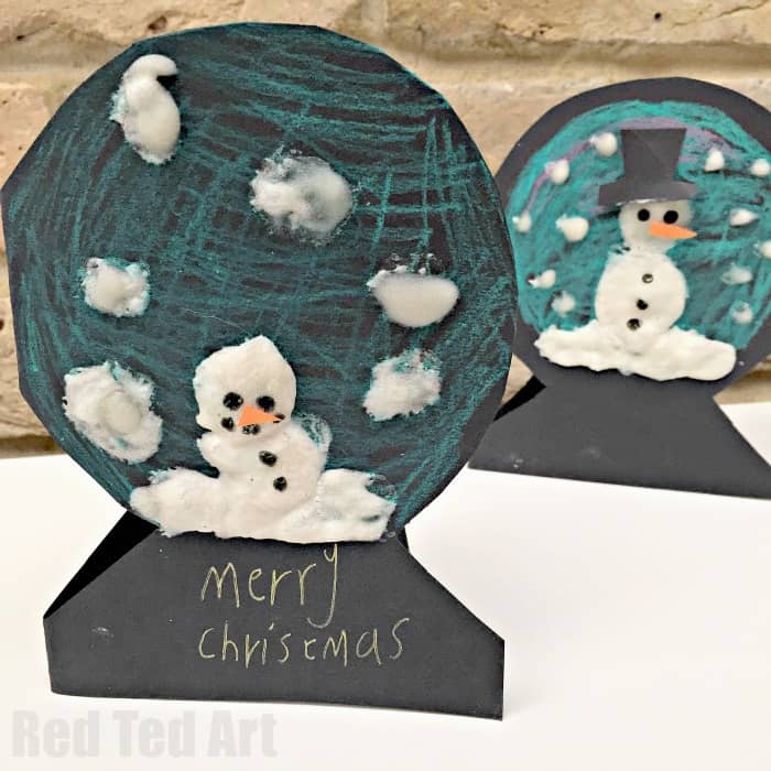 Snowman Christmas crafts for preschoolers