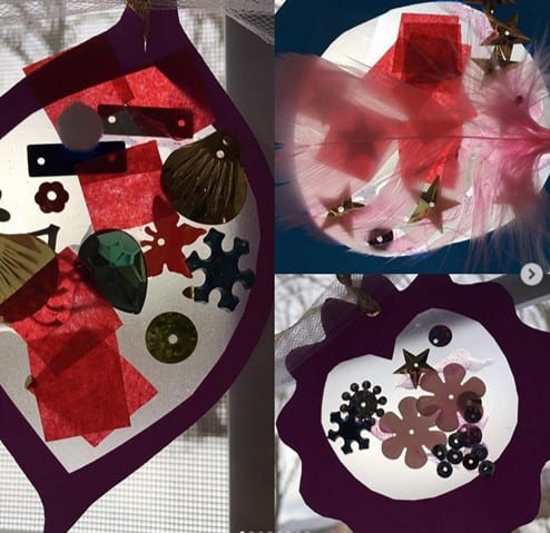 Christmas window decor crafts for toddlers age 1-2