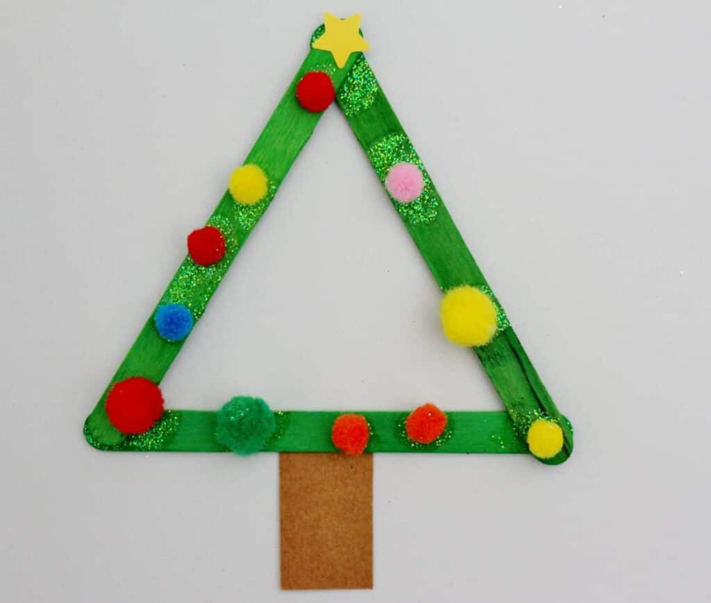 craft stick christmas tree