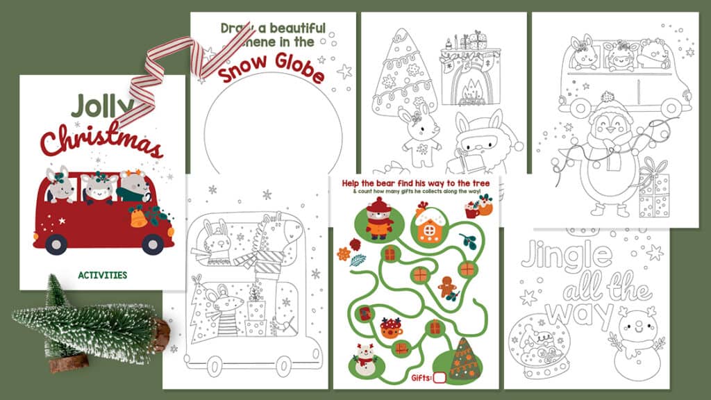 Christmas activity pack for toddlers and preschoolers