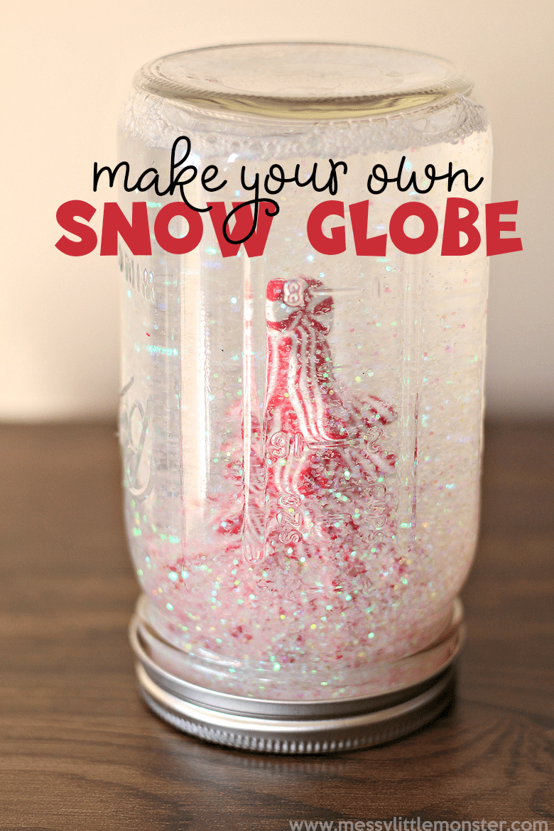 snow globe toddler Christmas crafts