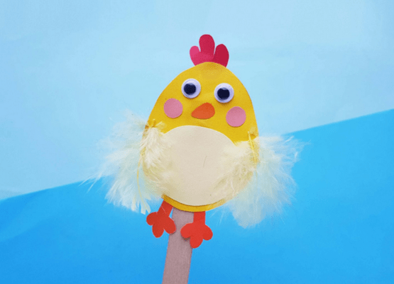 Easter chick on a stick from Two Kids And A Coupon