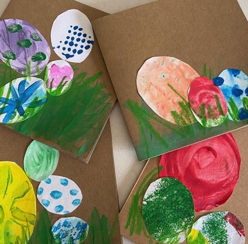 Toddler Easter crafts and cardsfrom @glassonthegrass