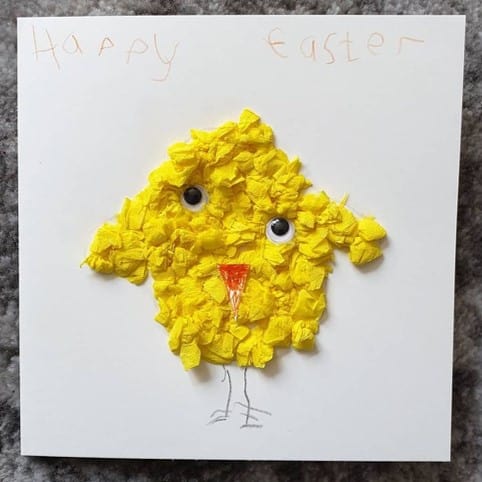 easy Easter chick craft from @leila.wyatt