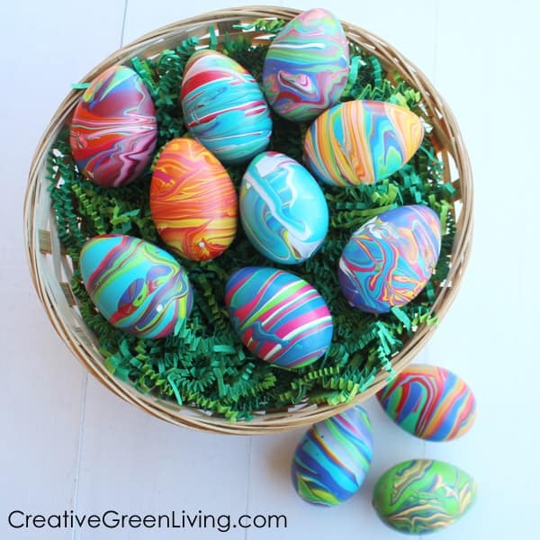 Marbled Easter eggs from Creative Green Living for older kids perhaps