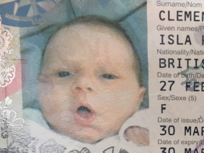 When travelling with a newborn by plane internationally you will need a passport