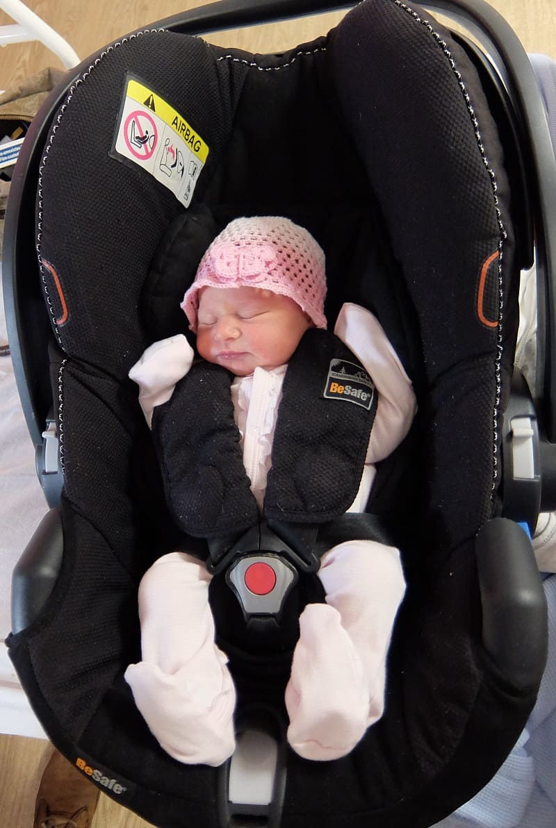 Car journey with outlet newborn