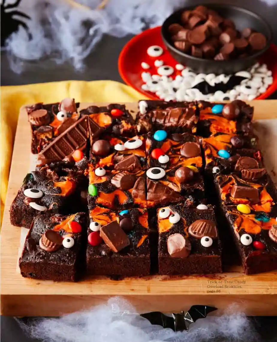 Candy Overload Halloween Brownies for kids and adults