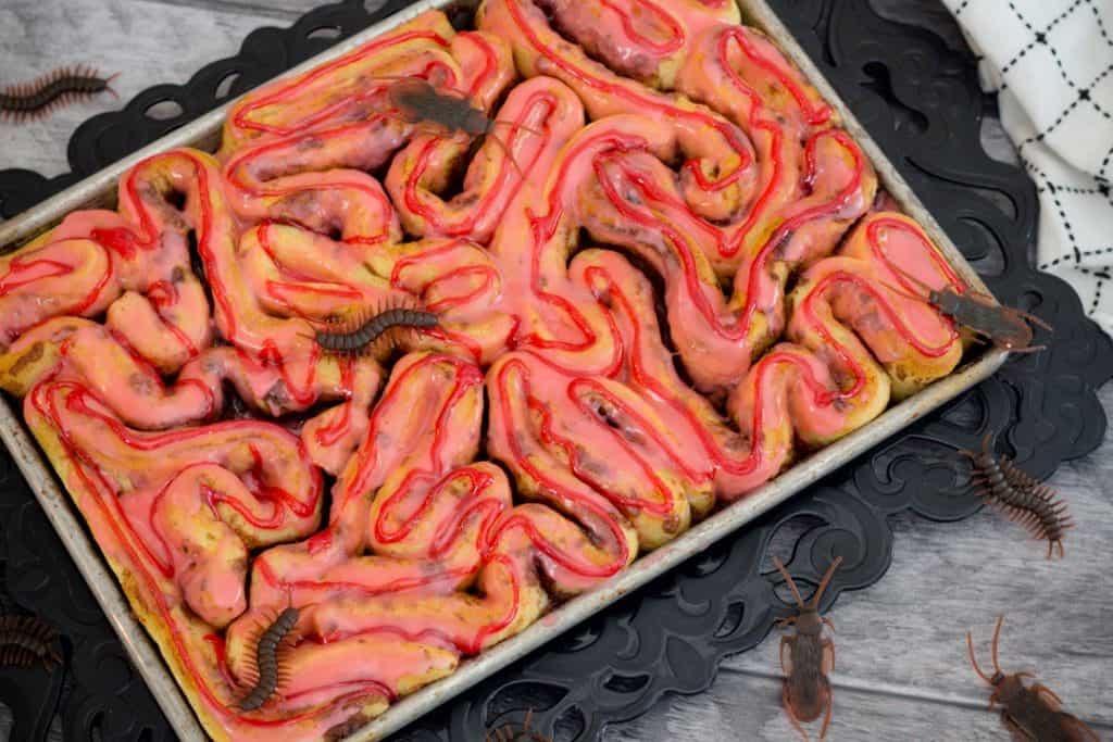 spooky Cinnamon Roll halloween snacks for kids