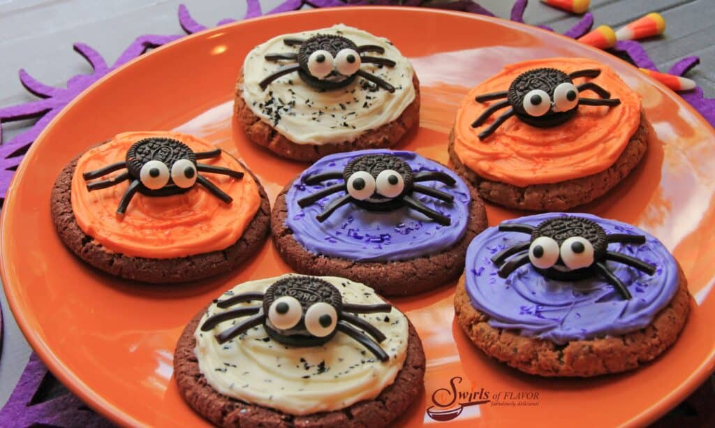 spider cookie halloween snacks for kids