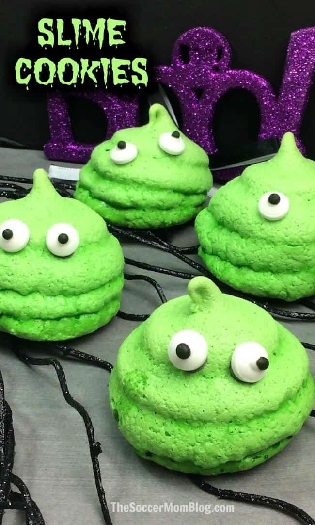 spooky slime like cookie halloween snacks for kids