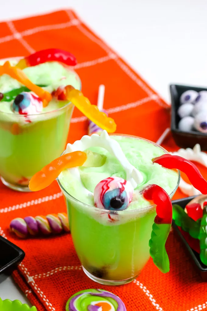 toddler halloween party food idea - witches brew