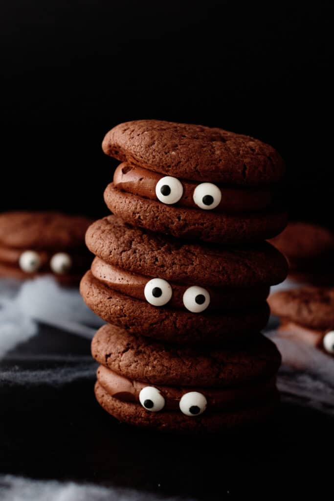 cute halloween monster cookie snacks for toddlers