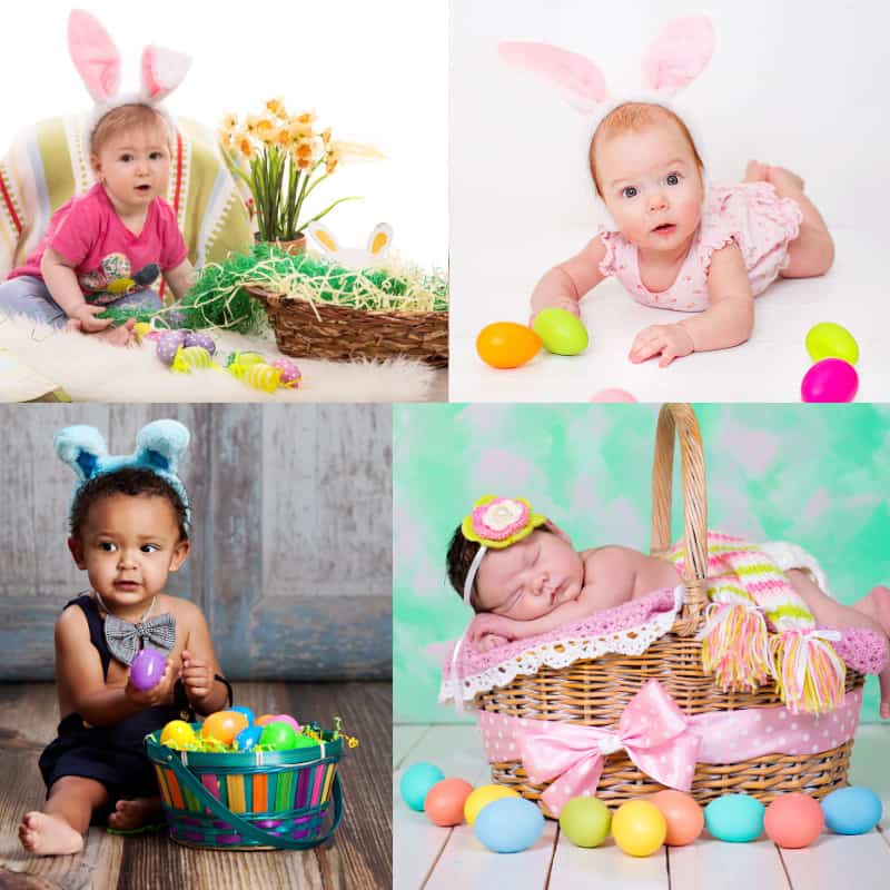 Easter activities for babies - photoshoot