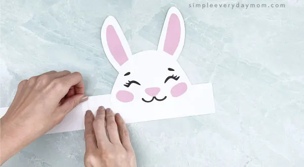 easy Easter Bunny Headband Craft for 1 2 3 year old toddlers