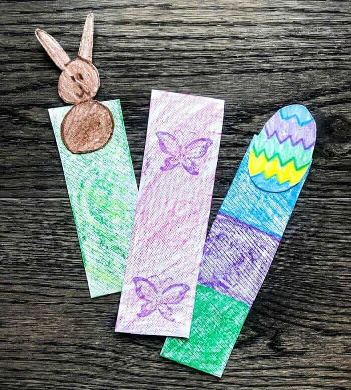 Easter Bunny Bookmark for toddlers and preschoolers