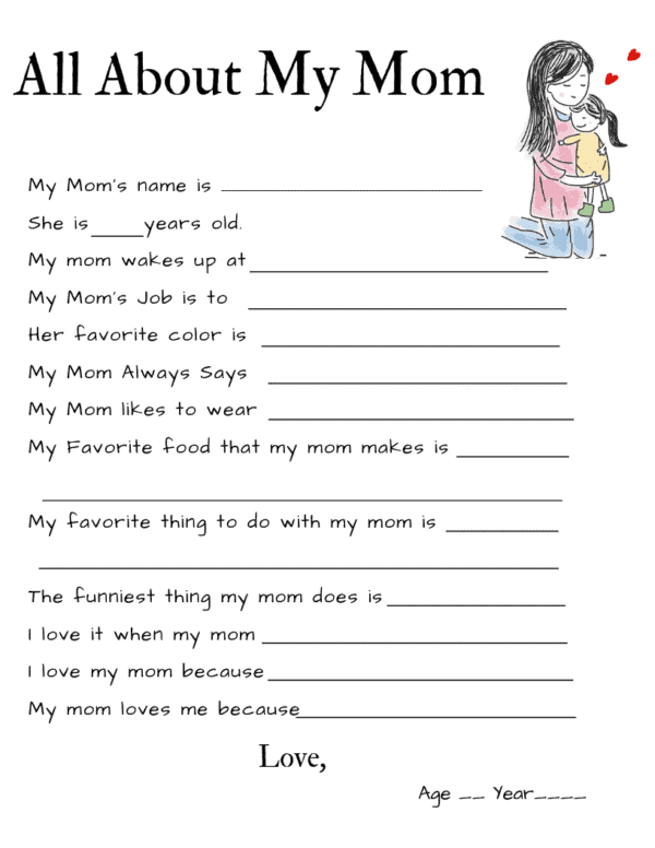 All About Mom Printable np for toddlers