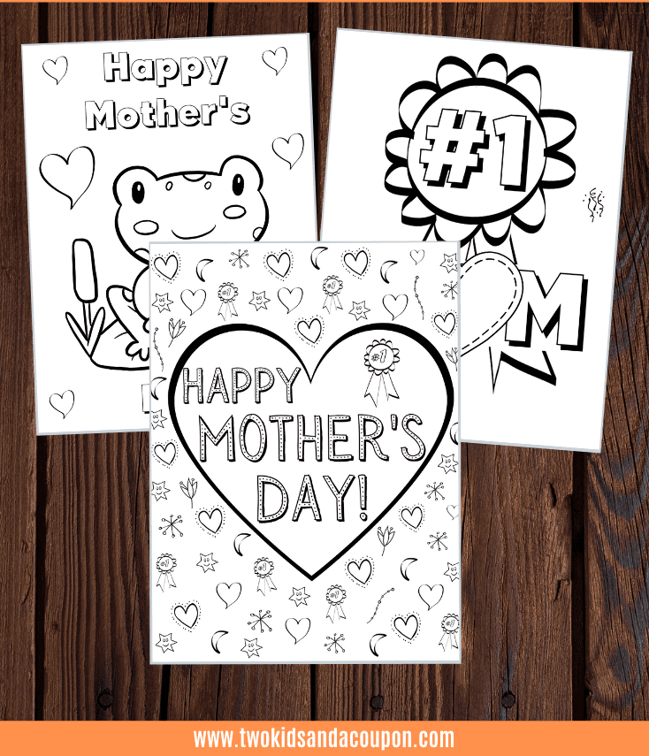 Free Printable Mother’s Day Coloring Pages for toddlers