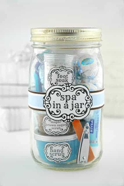 Spa in a jar diy gift for mothers day