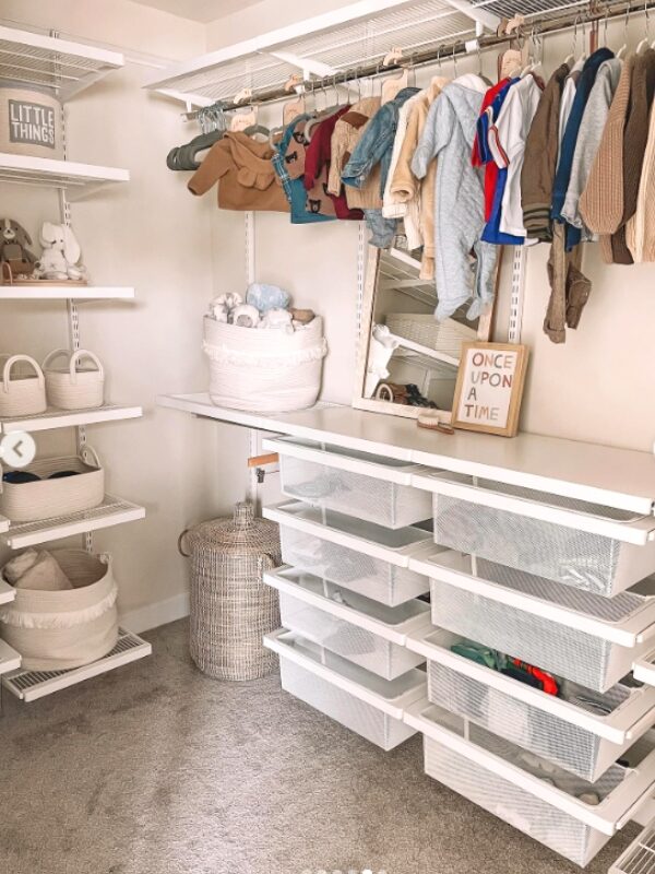 35 Brilliant Baby Closet Organizer Ideas [Smart DIY Nursery Tips!]-2