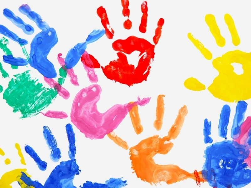 baby hand and footprint art