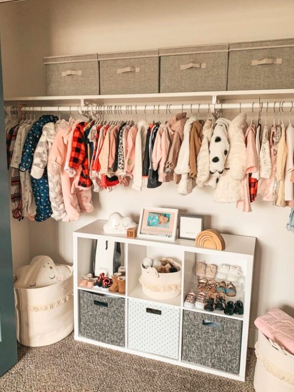 Nursery wardrobe outlet organiser