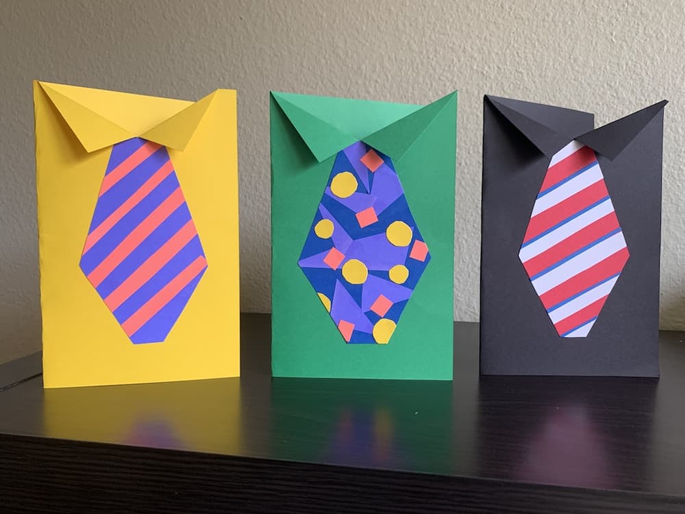 homemade fathers day tie crafts for 2 to 3 year olds