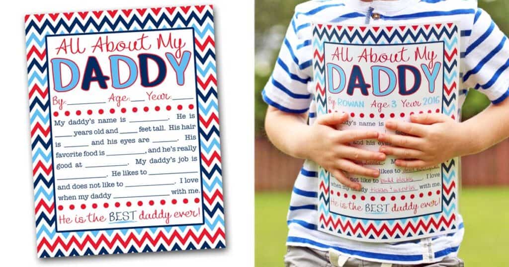 Free and easy Fathers Day crafts for toddlers to answer
