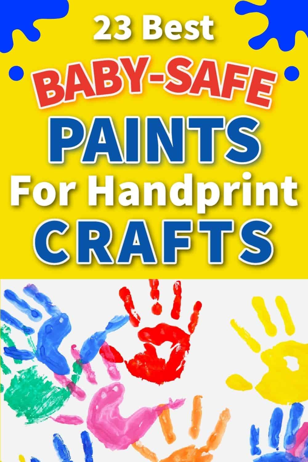 23 Best paints & materials for baby hand & footprint crafts