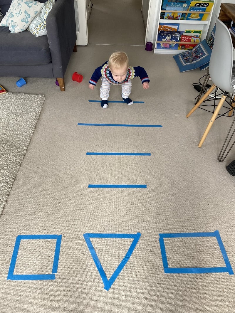 Line jumping game & Indoor gross motor activity for toddlers