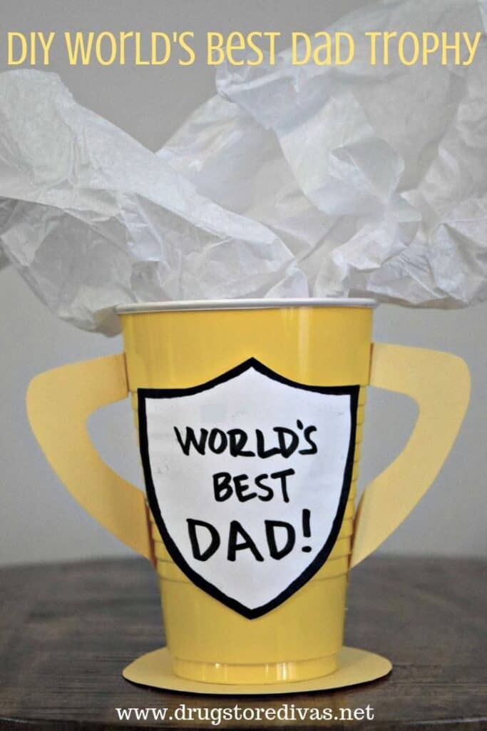 homemade fathers day trophy crafts for toddlers to make