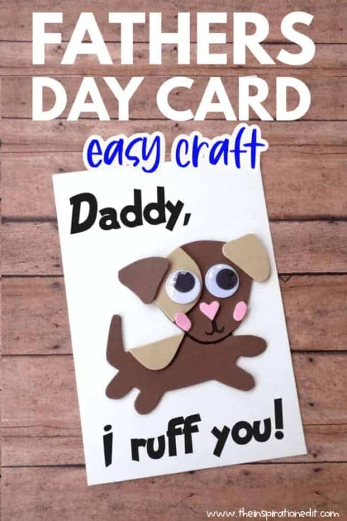 Easy craft for 2 years old to make on Father's Day