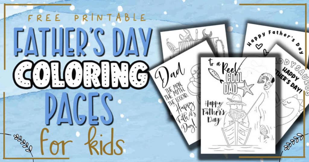 Free Printable Coloring Pages fathers day crafts for toddlers