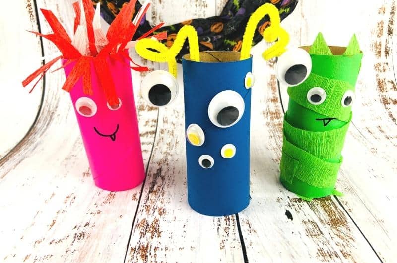 easy monster toilet paper crafts for 2 year olds