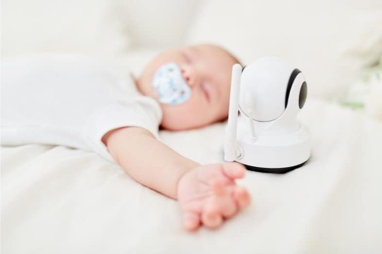 Watch your toddler crib climber on the baby monitor to assess what's happening