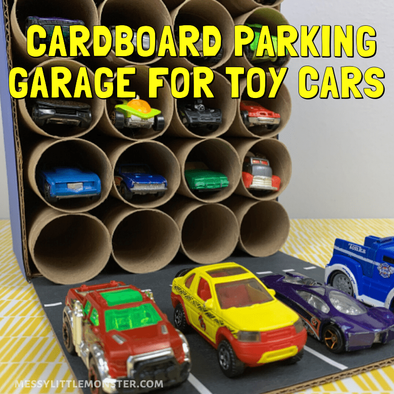 cardboard parking transportation theme crafts for preschool
